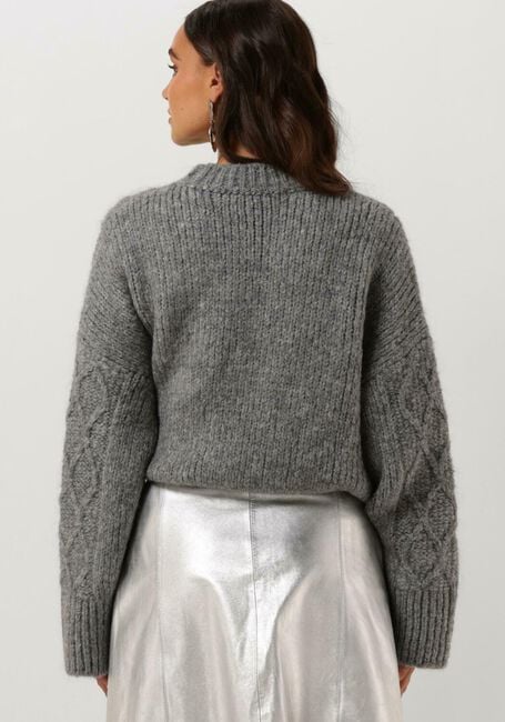Grijze SECOND FEMALE Trui DIA KNIT O-NECK - large