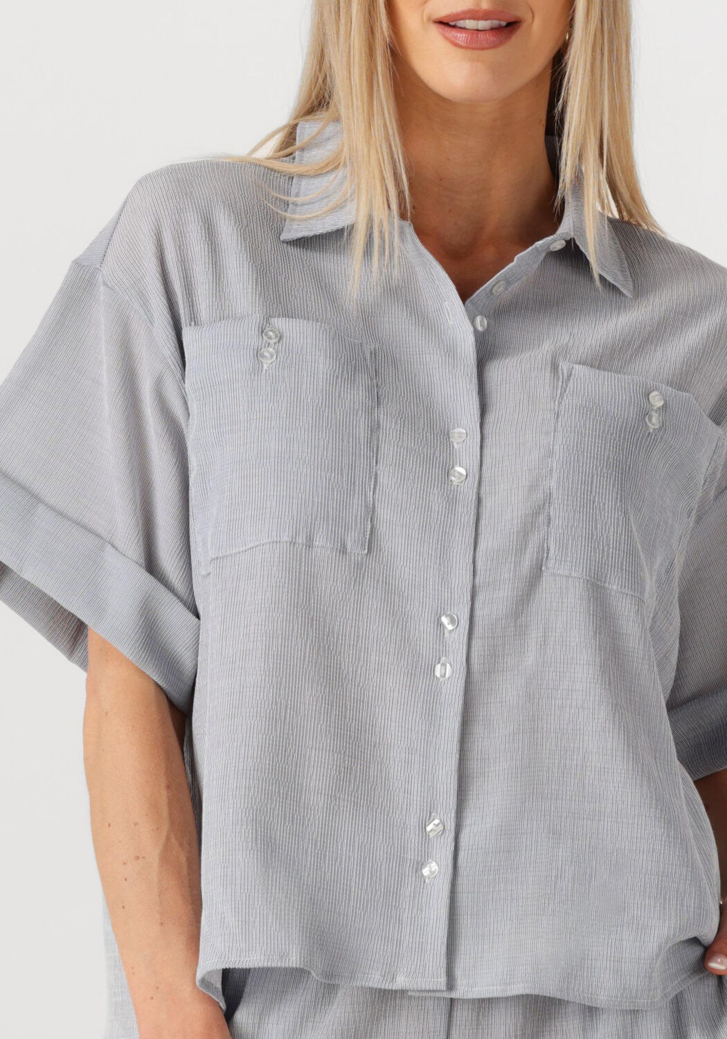 MSCH COPENHAGEN Dames Blouses Mschkinley 2 4 Shirt Stp Grijs