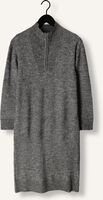 Donkergrijze OBJECT Midi jurk OBJMINNA L/S ZIP KNIT DRESS NOOS Donkergrijze OBJECT Midi jurk OBJMINNA L/S ZIP KNIT DRESS NOOS - medium
