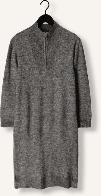 Donkergrijze OBJECT Midi jurk OBJMINNA L/S ZIP KNIT DRESS NOOS Donkergrijze OBJECT Midi jurk OBJMINNA L/S ZIP KNIT DRESS NOOS - large