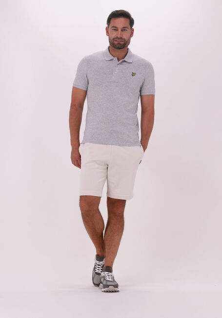 Lichtgrijze LYLE & SCOTT Polo PLAIN POLO SHIRT - large