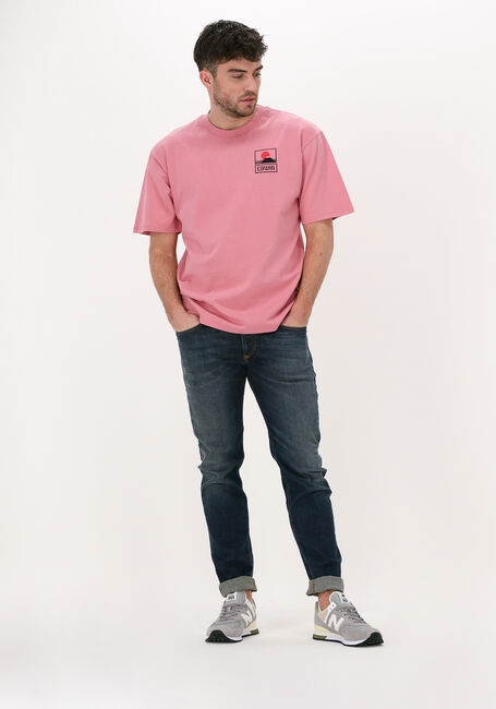 Roze EDWIN T-shirt SUNSET ON MT. FUIJ TS - large