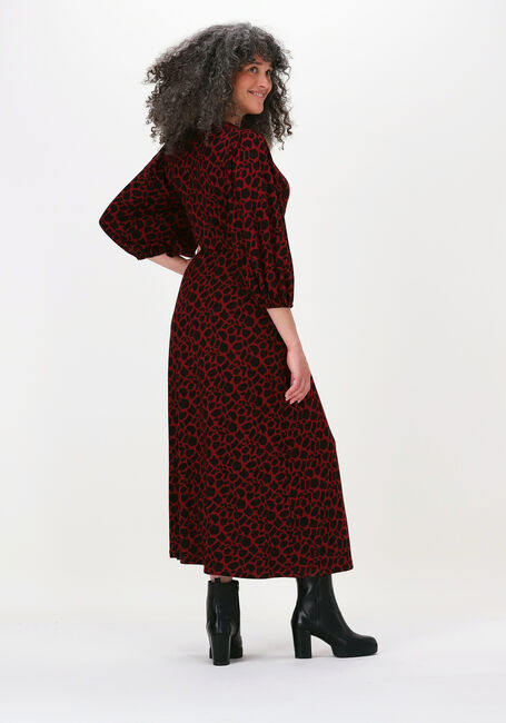 Rode JANSEN AMSTERDAM Midi jurk DRESS OVERLAP - large
