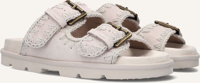 Grijze MOU Slippers LOW BIO SANDAL 2BUCKLES MONOCH Grijze MOU Slippers LOW BIO SANDAL 2BUCKLES MONOCH - large