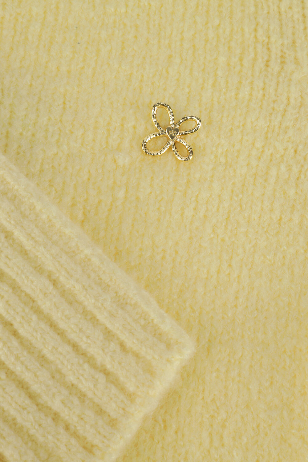 Gele FABIENNE CHAPOT Trui BIBIAN PULLOVER 180 - large