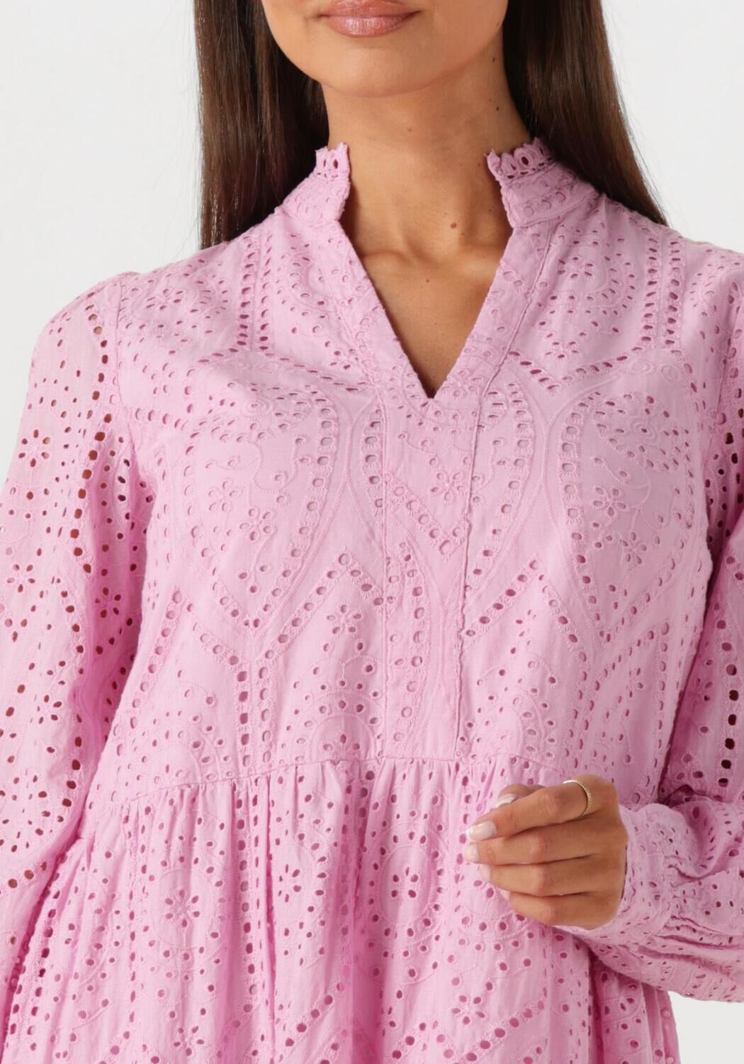 Y.A.S. Dames Jurken Yasholi Ls Dress S. Noos Lichtroze