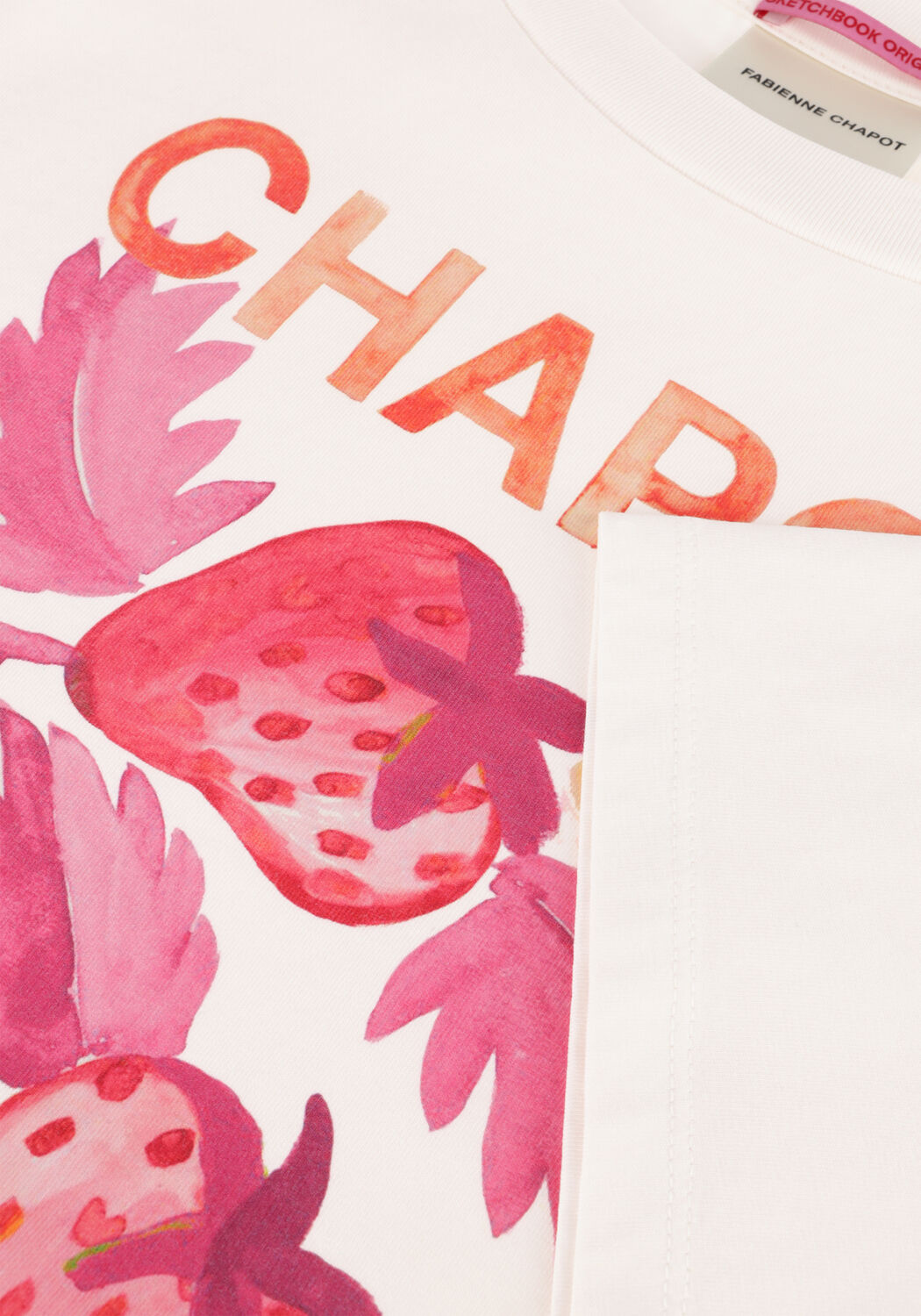 Gebroken wit FABIENNE CHAPOT T-shirt STEVE SKETCHBOOK T-SHIRT - large