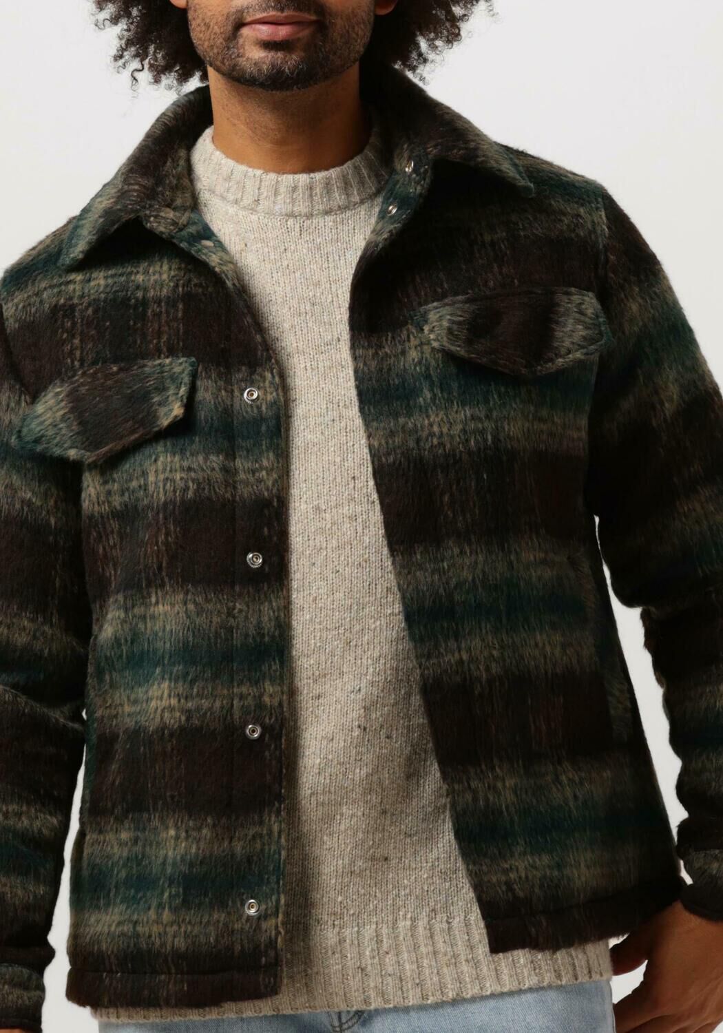 GOOSECRAFT Heren Overhemden Gc Ringostar Overshirt Bruin