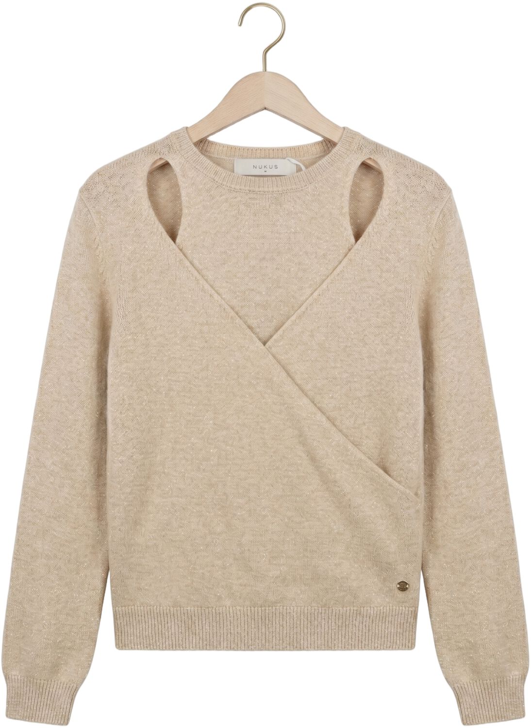 NUKUS Dames Truien & Vesten Merel Pullover Lurex Beige