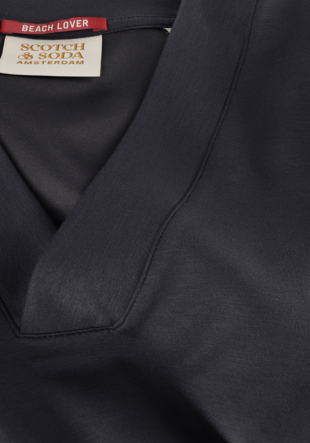 Zwarte SCOTCH & SODA Trui V-NECK SLEEVELESS MODAL SWEATSHIRT - large