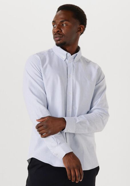 Lichtblauwe LES DEUX Casual overhemd KONRAD OXFORD SHIRT MEN - large