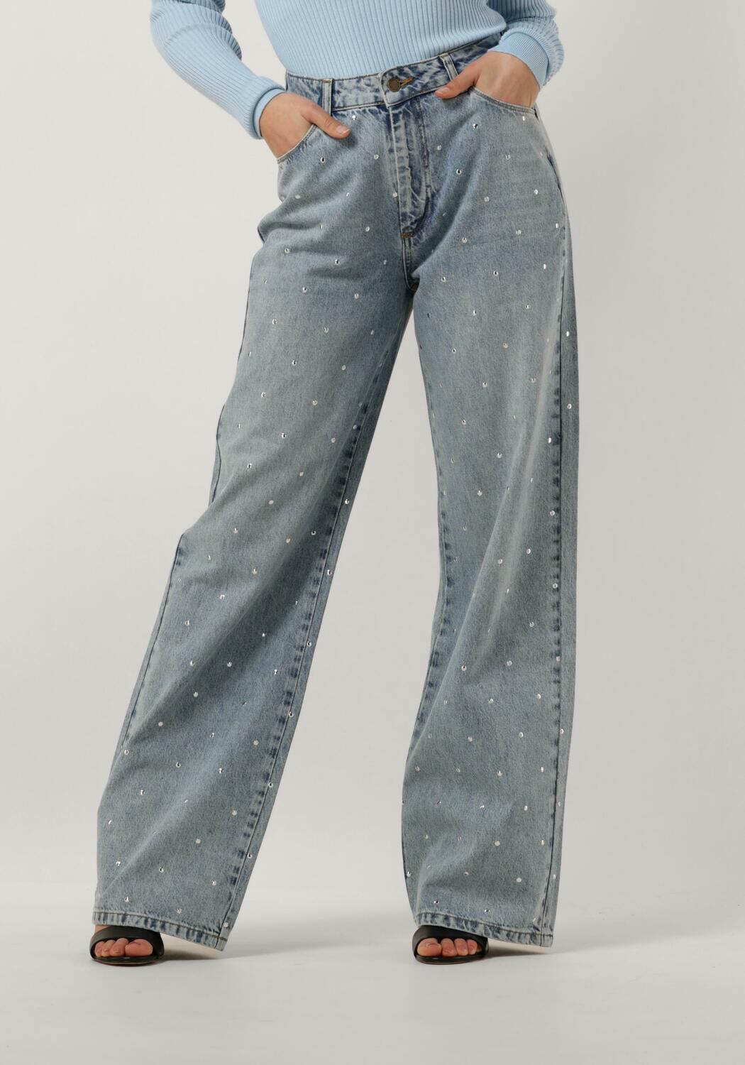 HARPER & YVE high waist straight jeans Yve light blue denim