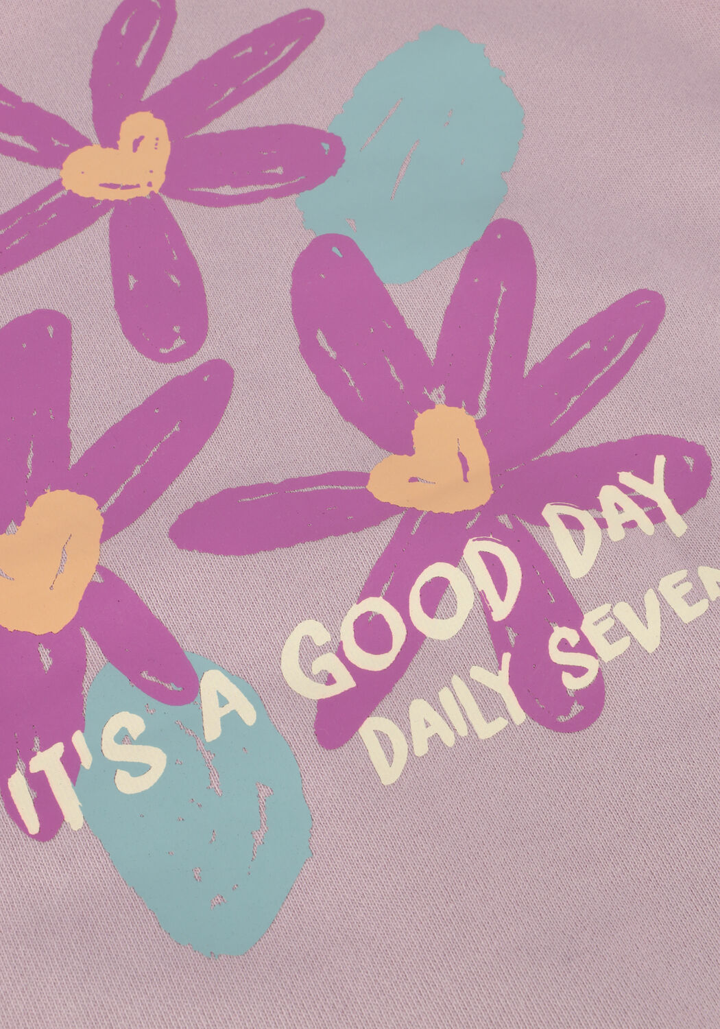 DAILY7 Meisjes Truien & Vesten Sweater Flower Backprint Lichtroze