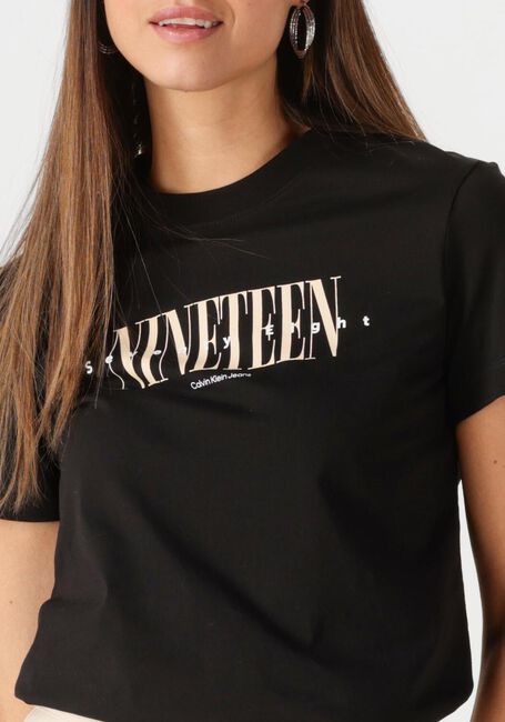 Zwarte CALVIN KLEIN T-shirt 19 GRAPHIC REG TEE - large