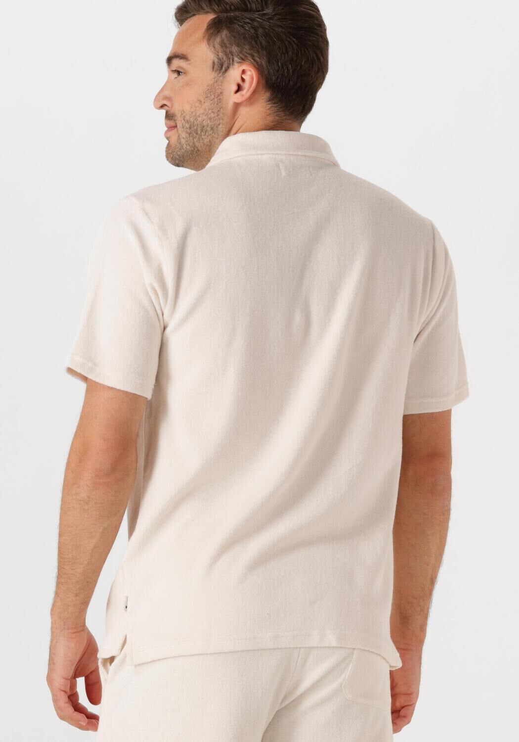 SHIWI Heren Polo's & T-shirts Men Nico Toweling Polo Solid Ecru