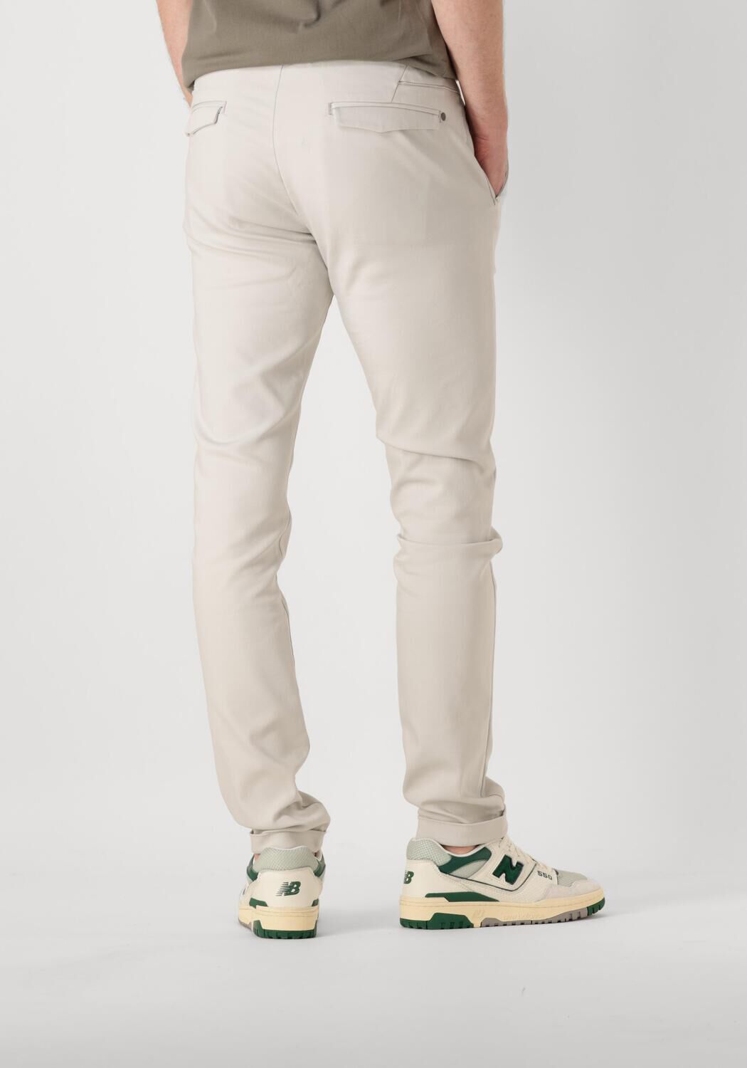 CAST IRON Heren Broeken Riser Chino Stretch Grijs