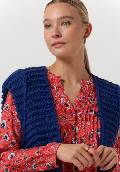 Blauwe NOTRE-V Gilet KNIT GILET - large