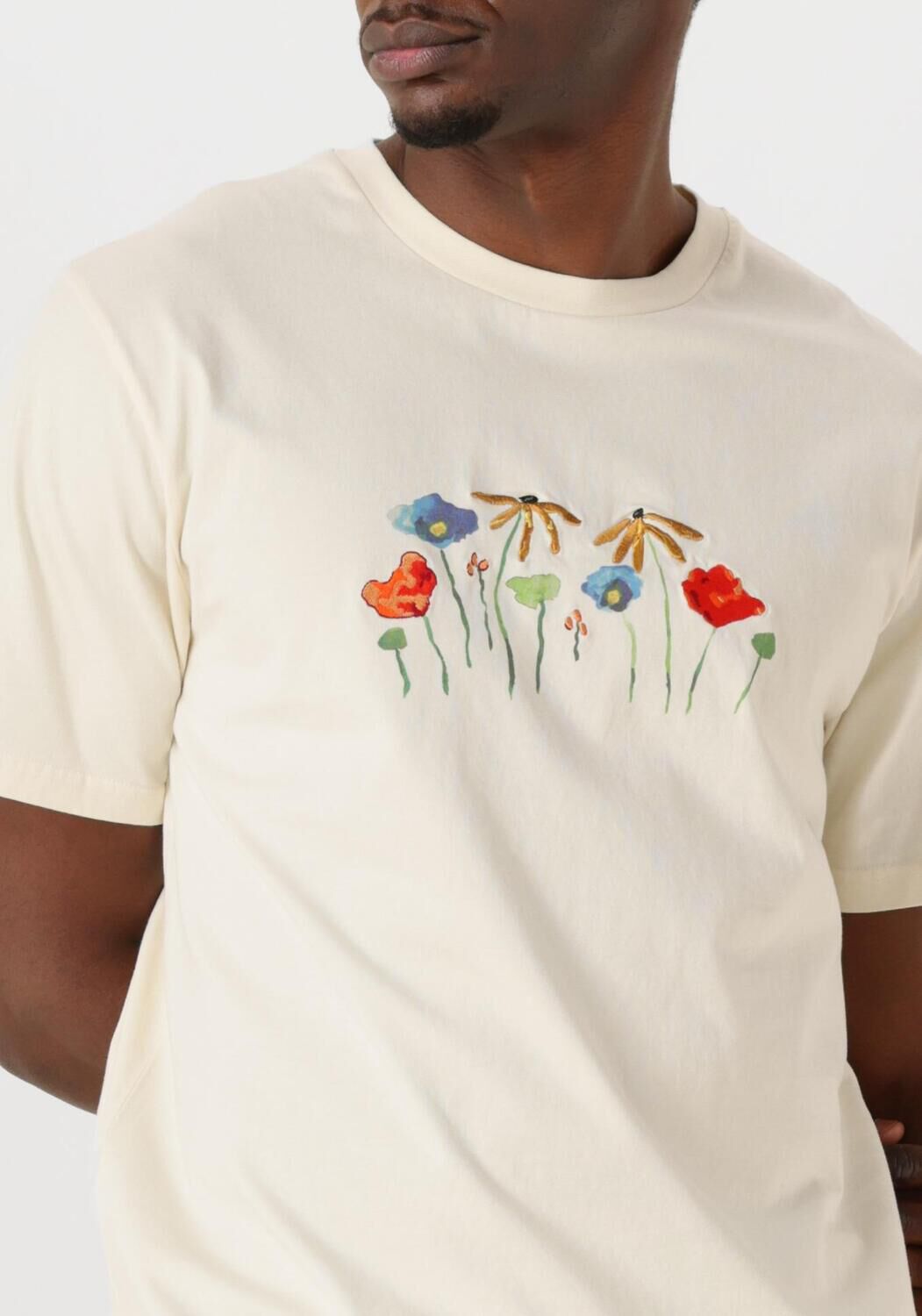 FORÉT Forét Heren Polo's & T-shirts Botanic T-shirt Creme