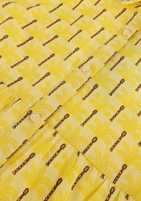 Gele LIKE FLO Mini jurk AOP WOVEN DRESS WITH COLLAR Gele LIKE FLO Mini jurk AOP WOVEN DRESS WITH COLLAR - large