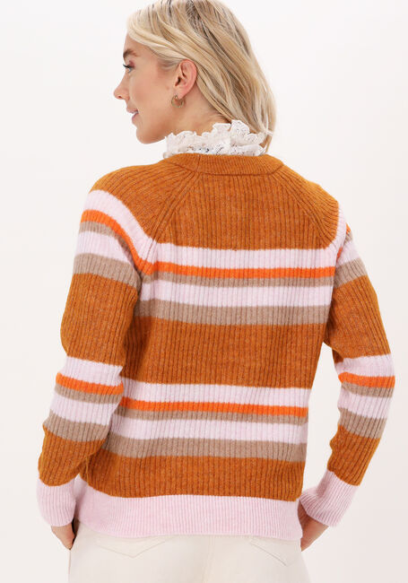 Bruine SELECTED FEMME Trui SLFSTAR LS KNIT RIB STRIP X-MA - large