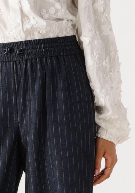 Donkerblauwe AAIKO Wijde broek ESILA PINSTRIPE CO 510 - large