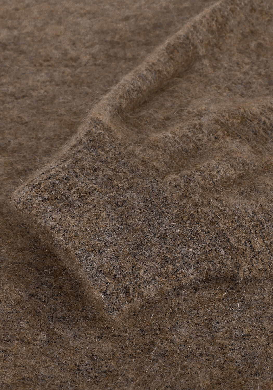 Bruine SECOND FEMALE Trui BROOK KNIT REVERSE DROP SHOULD - large