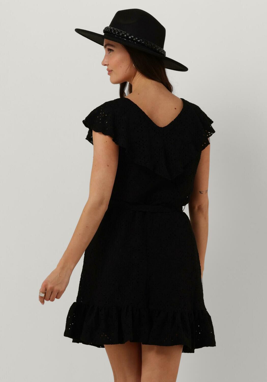 Zwarte OBJECT Mini jurk OBJFEODORA S L DRESS Omoda