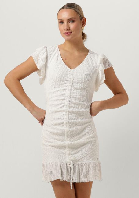 Gebroken wit COLOURFUL REBEL Mini jurk ZORAH BRODERIE MINI DRESS - large