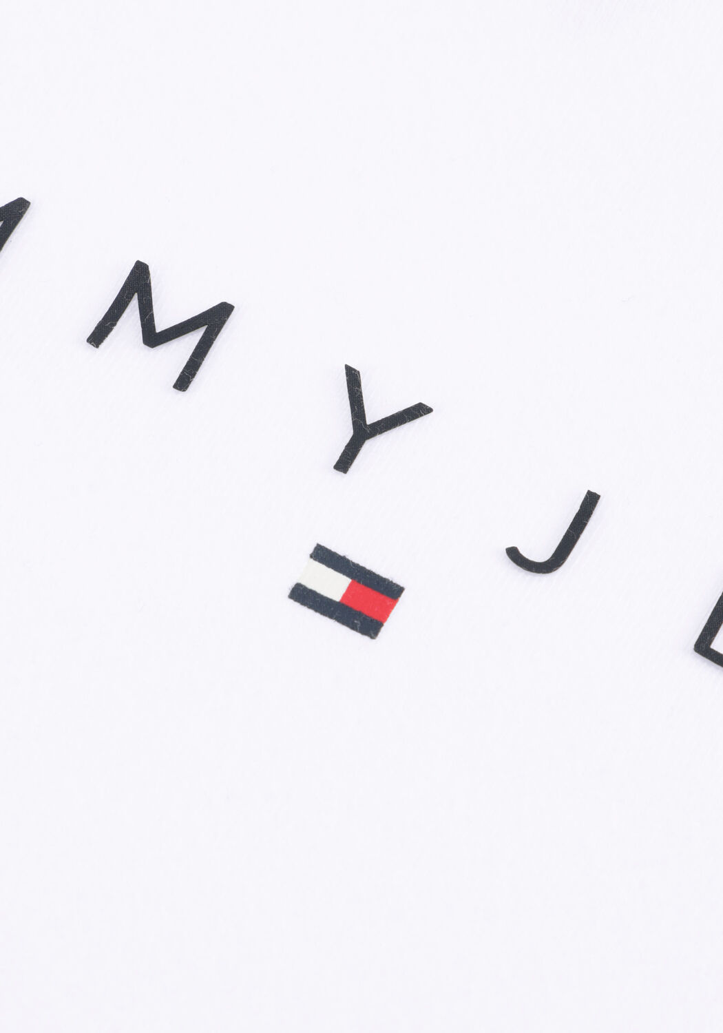 Witte TOMMY JEANS T-shirt TJW SLIM LINEAR TEE EXT - large