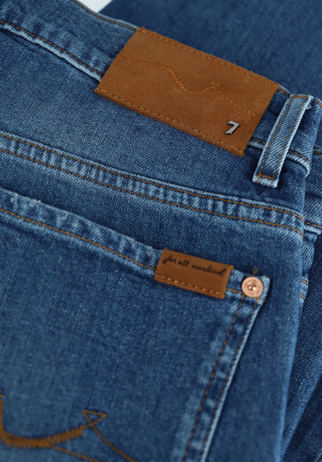 Blauwe 7 FOR ALL MANKIND Slim fit jeans RONNIE SPECIAL EDITION AMERICA - large