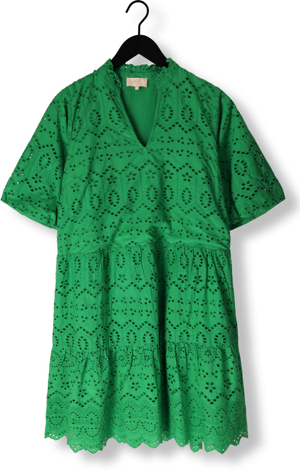 NOTRE-V Dames Jurken Nv-donna Dress Broderie Anglaise Dress Groen