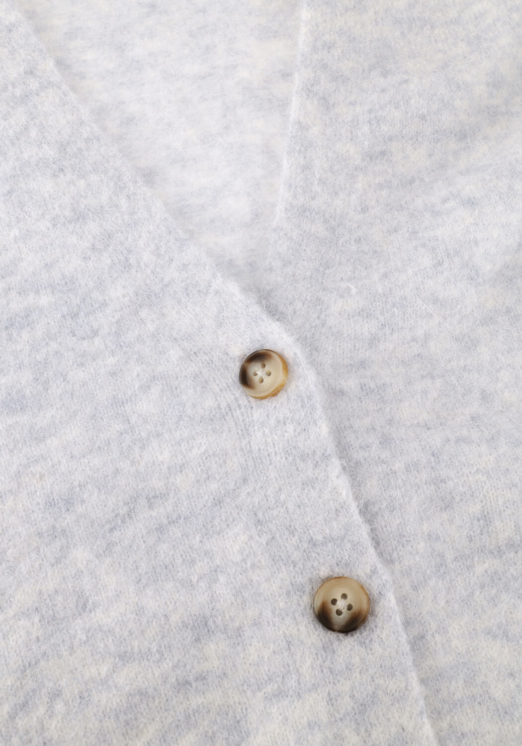 Lichtgrijze KNIT-TED Vest MARBLE - large