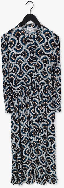 Kobalt DEA KUDIBAL Maxi jurk ADINA (V) - DRESS WITH RUFFLE DETAILS - large