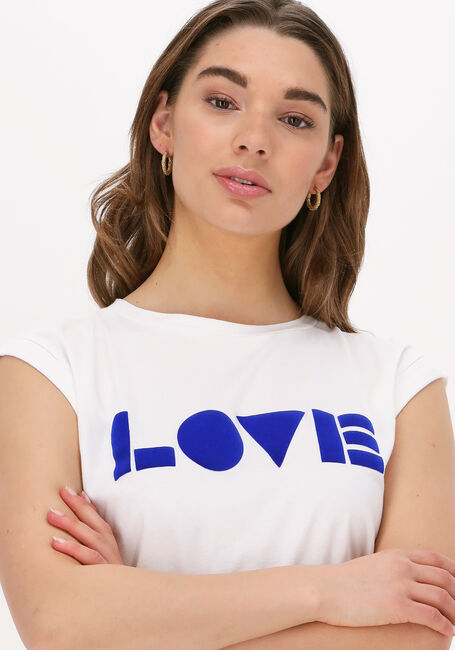 Witte BY-BAR T-shirt THELMA LOVE TOP - large