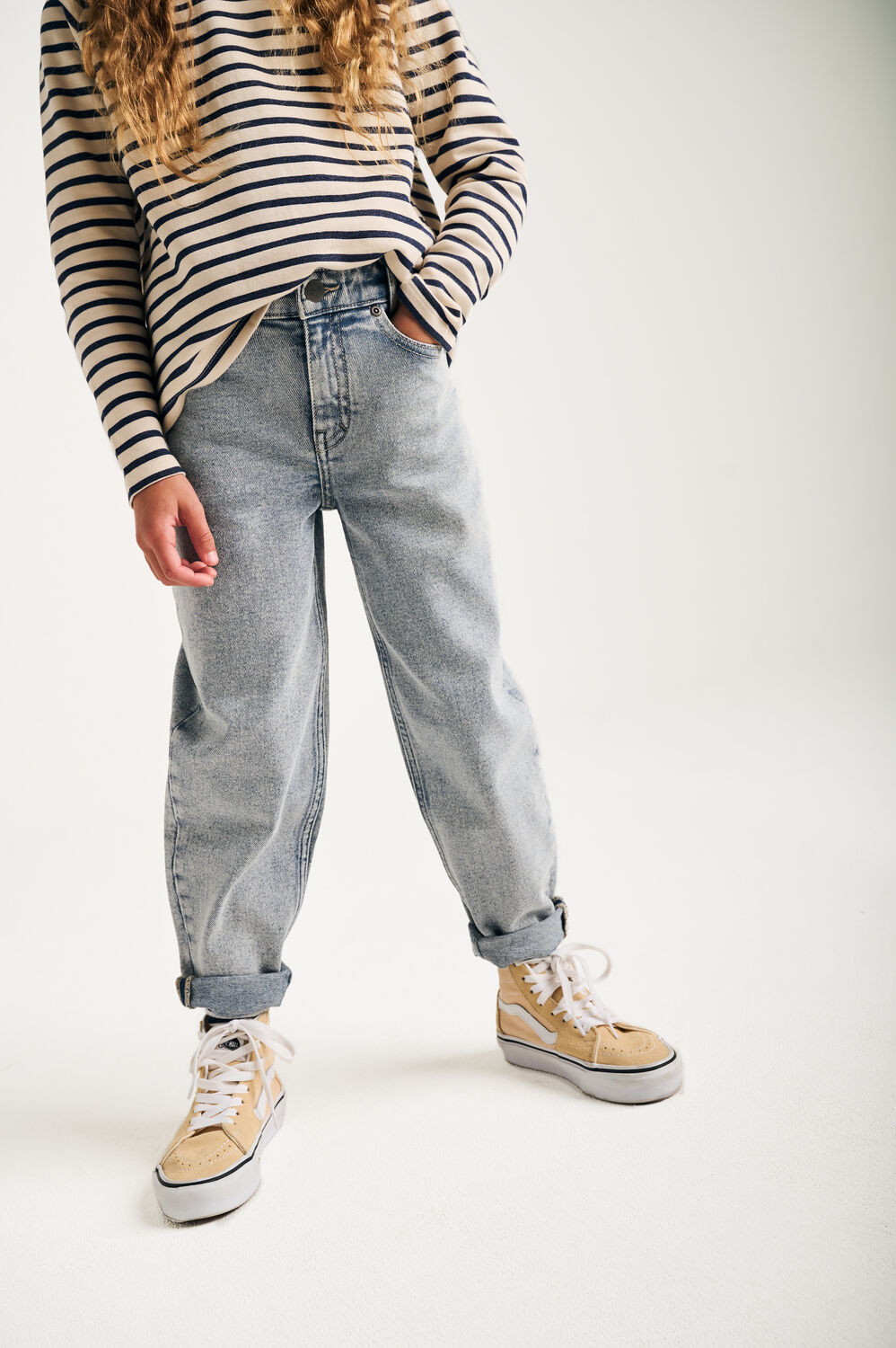 Lichtblauwe TUMBLE 'N DRY Barrel jeans JADA SLOUCHY - large