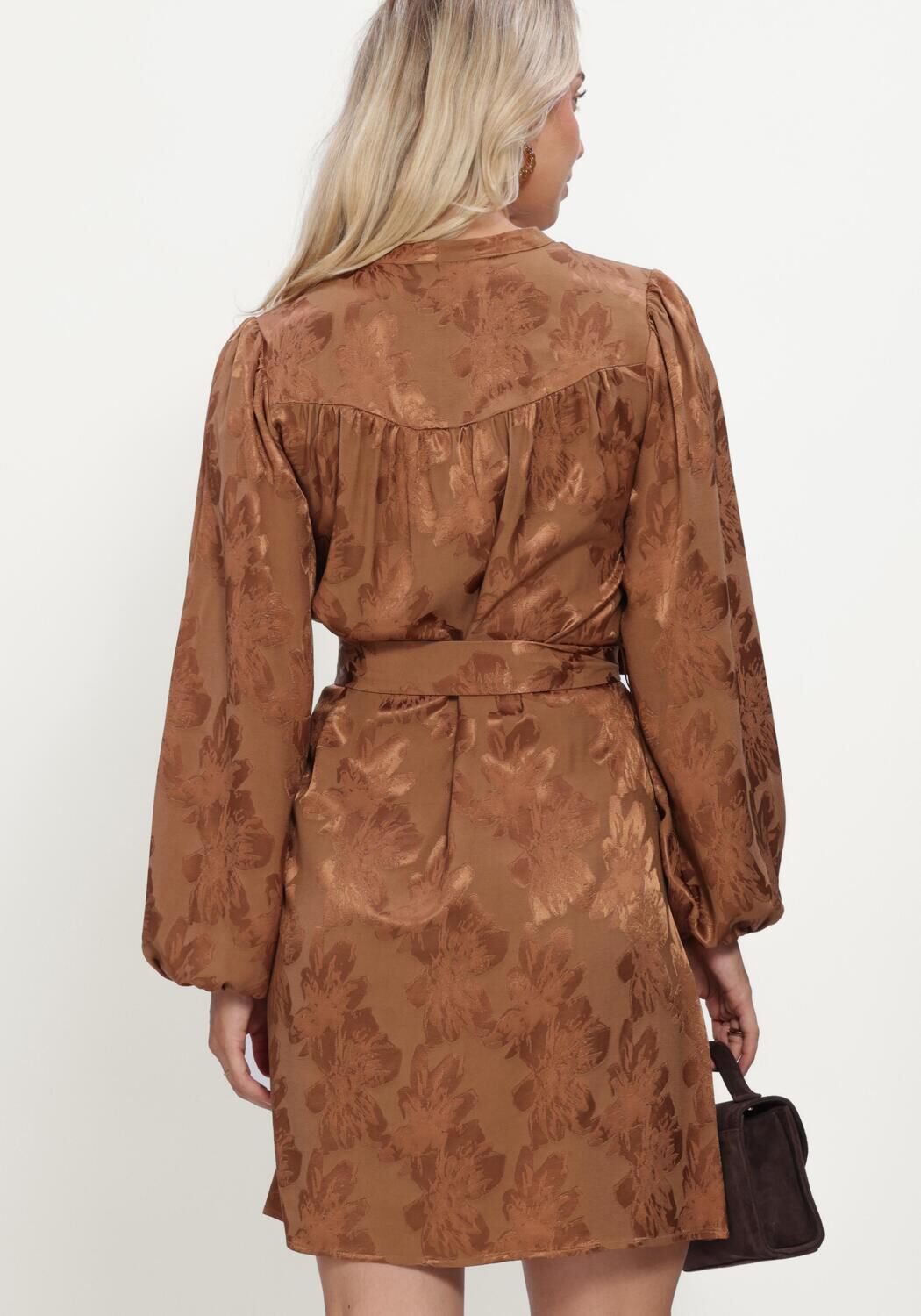 Bruine FREEBIRD Mini jurk DYA - large