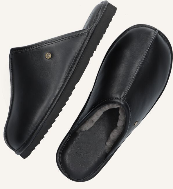 Zwarte WARMBAT Pantoffels BARRON Zwarte WARMBAT Pantoffels BARRON - large