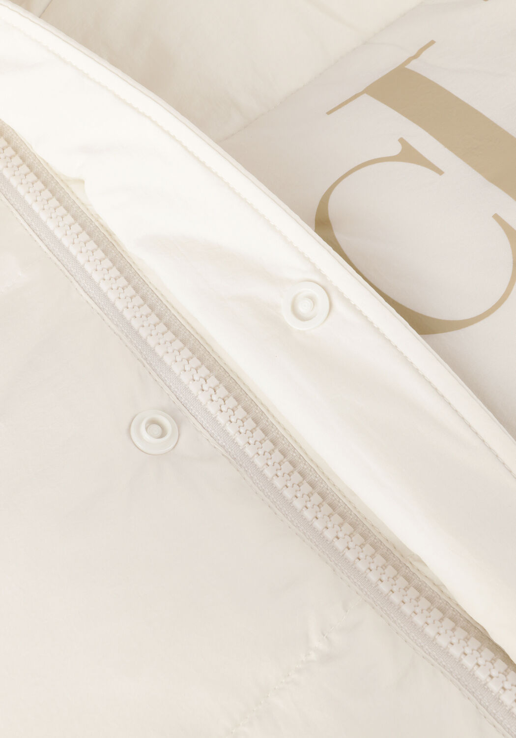 Witte CALVIN KLEIN Gewatteerde jas ESSENTIALS NON DOWN JACKET - large