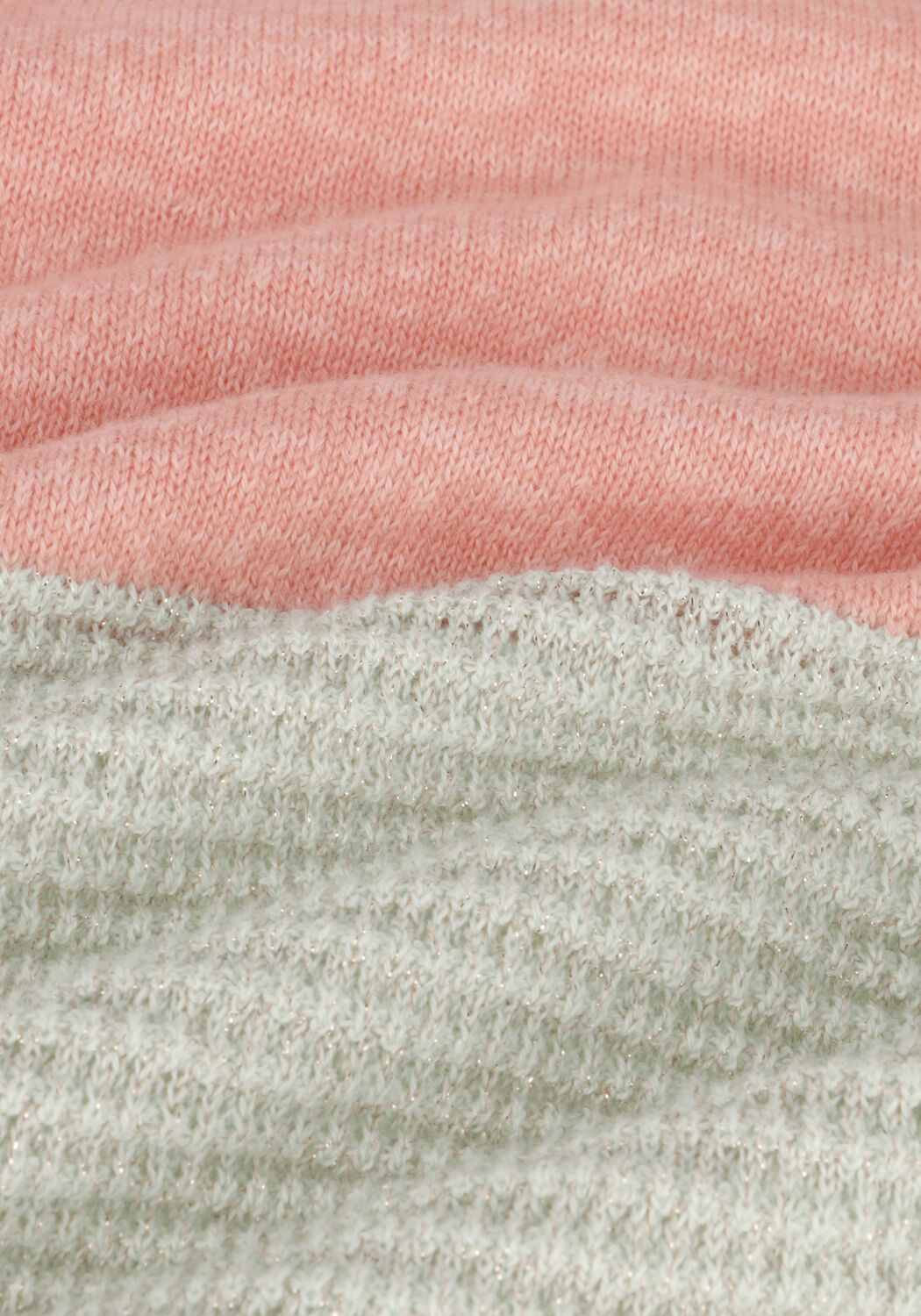 Groene NONO Trui KIRA COLOURBLOCK ROUND NECK - large