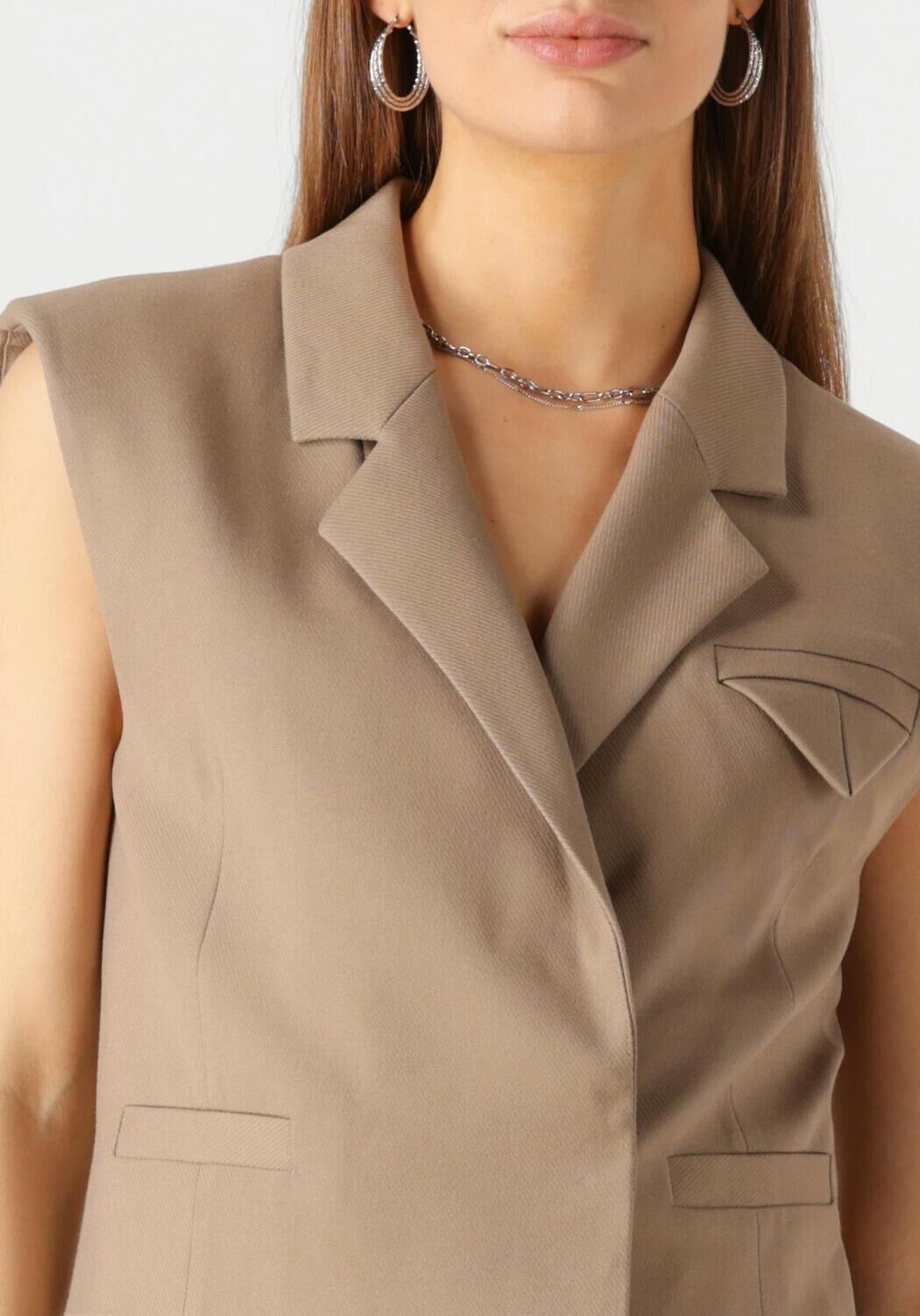 COPENHAGEN MUSE Dames Blazers Cmtailor-short Waiscoat Camel