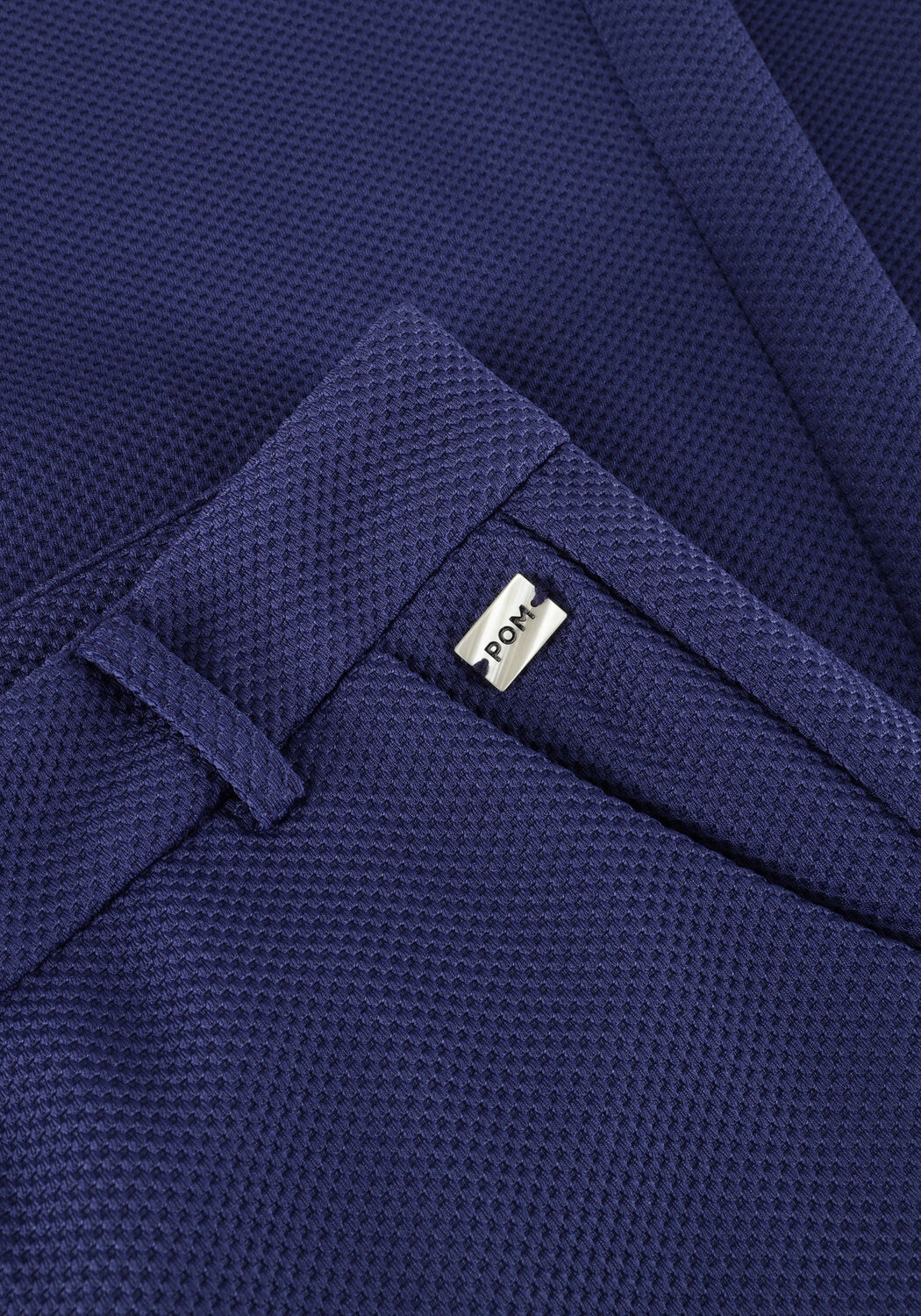 Donkerblauwe POM AMSTERDAM Pantalon WIDE LEG PANTS SAPPHIRE - large