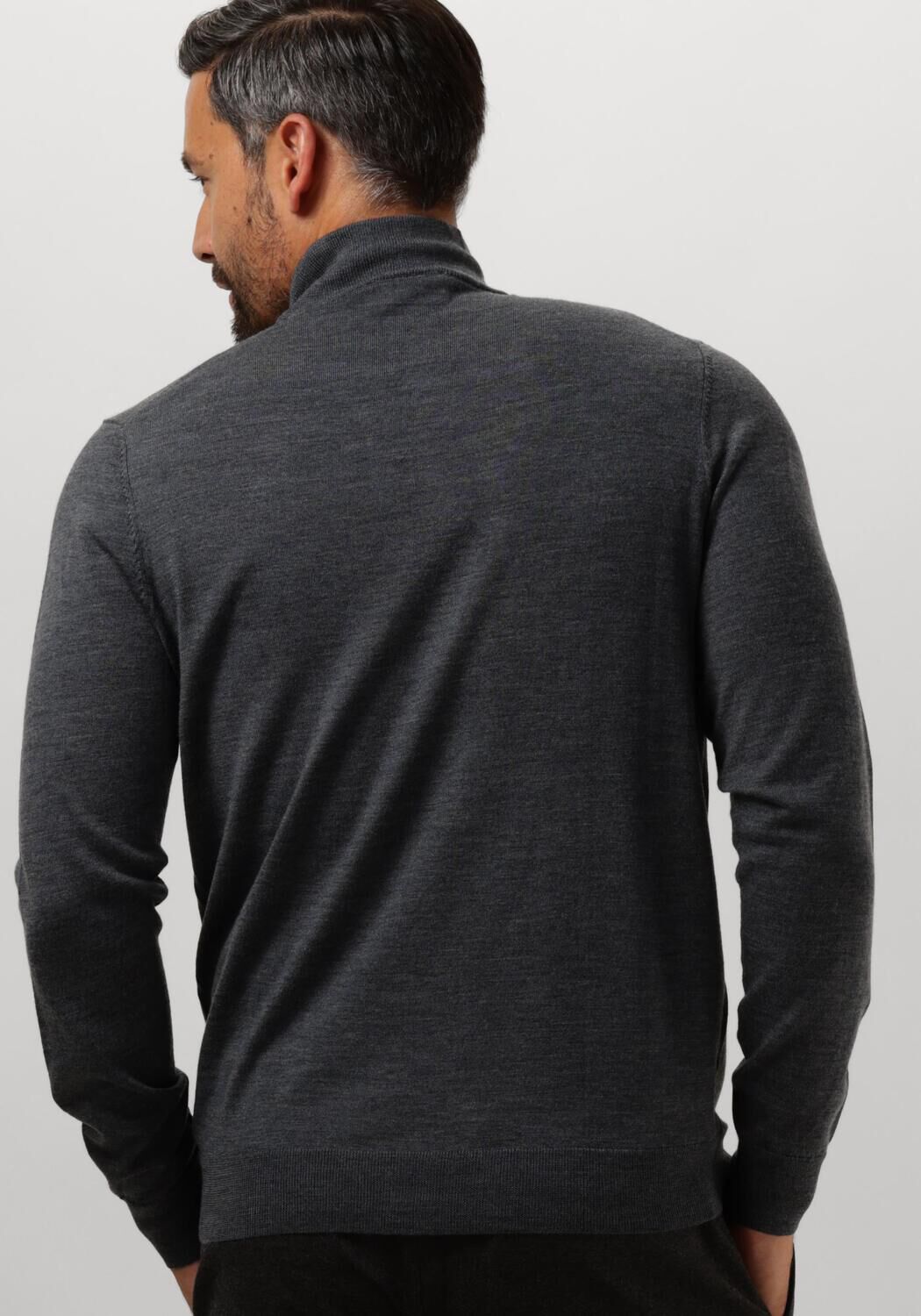 PROFUOMO Heren Truien & Vesten Pullover Half Zip Antraciet