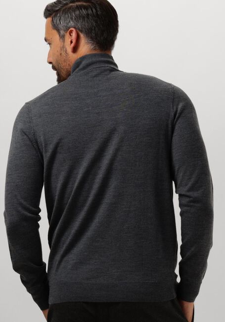 Grijze PROFUOMO Trui PULLOVER HALF ZIP - large