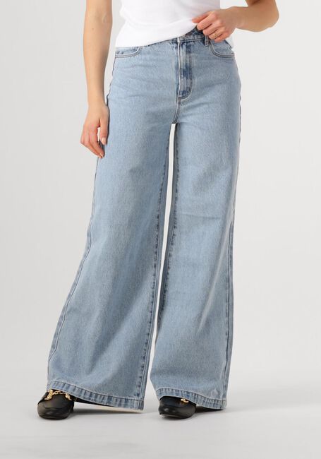Lichtblauwe ABRAND JEANS Straight leg jeans SUPER WIDE LORETTA - large