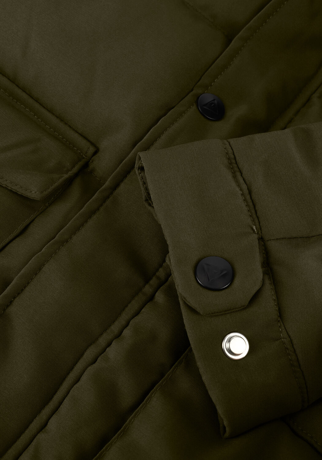 Groene AMMEHOELA Gewatteerde jas STORM - large