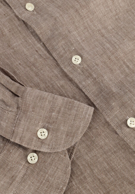 Bruine PROFUOMO Casual overhemd SHIRT X-CUTAWAY SC LINNEN Bruine PROFUOMO Casual overhemd SHIRT X-CUTAWAY SC LINNEN - large