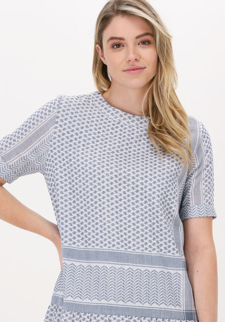 Lichtblauwe ROUGH STUDIOS Mini jurk TARA DRESS - large