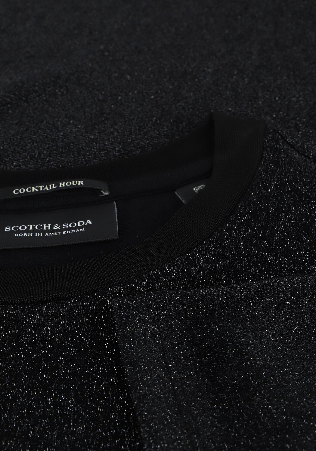 Zwarte SCOTCH & SODA T-shirt LOOSE FIT T-SHIRT 163780 - large