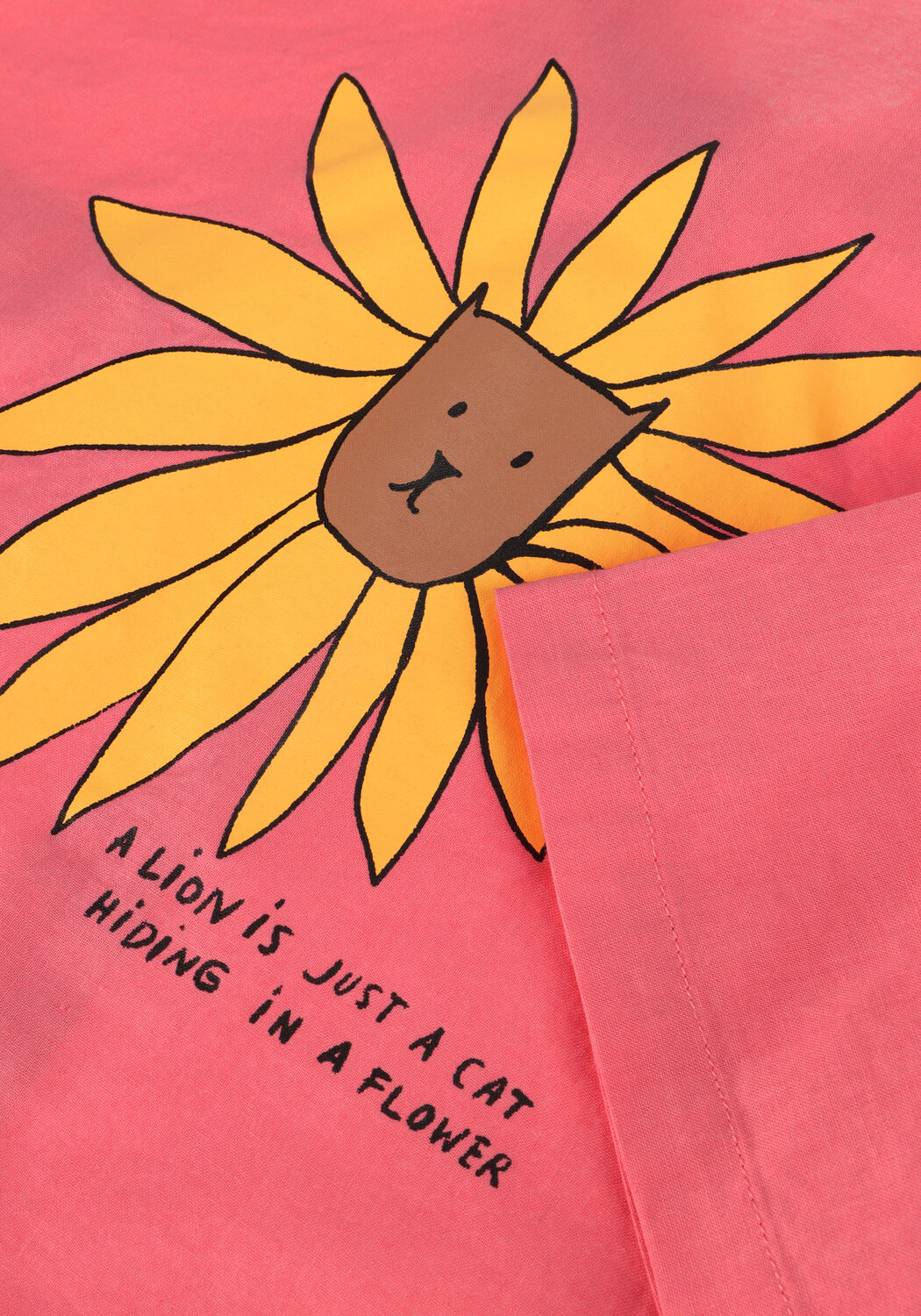 Jelly Mallow Meisjes Blouses Lion Cropped Shirt Roze