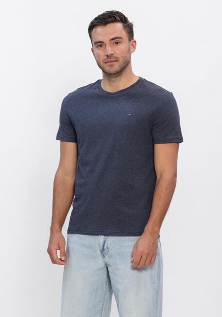 Donkerblauwe TOMMY JEANS T-shirt TJM XSLIM JASPE HTR TEE EXT - large